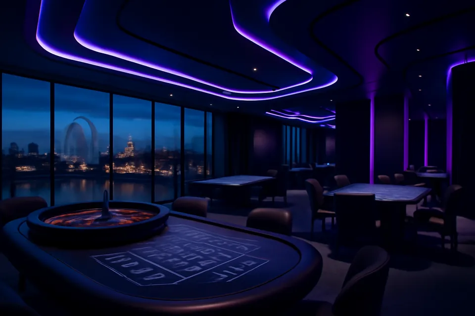 Luxury casino floor interior