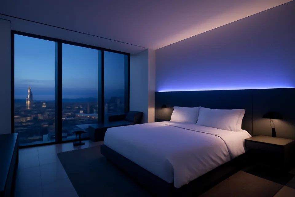 Sky Room with panoramic city view